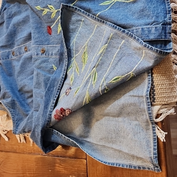 D.D. designs Jean Overall Dress - Picture 6 of 7